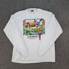 Camisa masculina vintage selvagem 5 XL branca corrida estrada corrida quad cidades moline IL 90s comprar usado  Enviando para Brazil