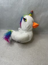 Brinquedo de pelúcia Goffa branco unicórnio pato arco-íris comprar usado  Enviando para Brazil