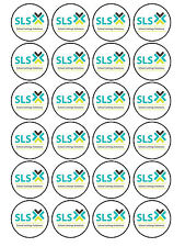 24 X Comestível Personalizado Sob Medida Comercial logotipo Toppers Cupcake Bolo Promocional, usado comprar usado  Enviando para Brazil