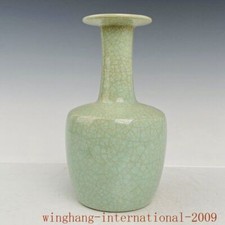 Vaso de porcelana 9"China Song Dynasty ru forno garrafa copo Zun, usado comprar usado  Enviando para Brazil