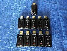 Lote de 11 tarjetas de sonido externas de audio estéreo USB virtuales 7.1 StarTech ICUSBAUDIO7 segunda mano  Embacar hacia Mexico