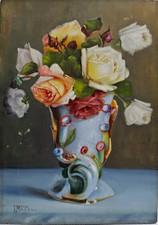 Antico dipinto vaso usato  Carrara