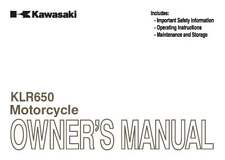 Kawasaki owners manual for sale  Lexington