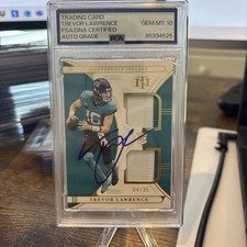 2021 National Treasures Trevor Lawrence Dual RPA no cartão AUTOMÁTICO 4/39 PSA GEM 10!  comprar usado 2021 National Treasures Trevor Lawrence Dual RPA no cartão AUTOMÁTICO 4/39 PSA GEM 10!  comprar usado  Enviando para Brazil