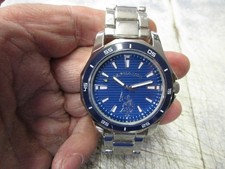 Novo Estoque Antigo Relógio de Quartzo Masculino Polo EUA Tom Prata Mostrador Azul comprar usado  Enviando para Brazil