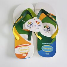 Chinelos Havaianas Rio Brasil Olympics 2016 UK7/8 Euro41/42 US9/10W Braz39/40 comprar usado  Enviando para Brazil