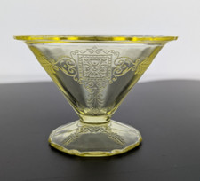 Vintage yellow etched for sale  Brookfield