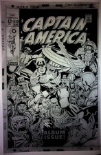 Marvel Covers edição de artista editora placa de prova mestre Capitão América #112, usado comprar usado  Enviando para Brazil