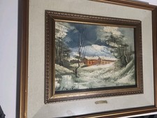 Quadro .pironte paesaggio usato  Torino