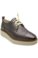 Oxford feminino Cole Haan OG plataforma ponta asa estanho metálico comprar usado  Enviando para Brazil