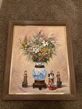 Oil canvas flowers for sale  Odessa
