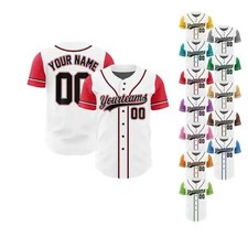 Usado, Camiseta de beisebol personalizada nome e número da equipe, camisa de beisebol personalizada comprar usado  Enviando para Brazil