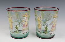 Pair blown enameled for sale  West Chester