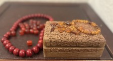 Vintage red beads for sale  UK