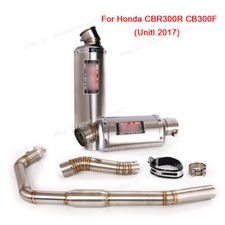 Silenciador de tubería frontal para sistema de escape completo para Honda CBR300R CB300F 51 mm puntas segunda mano  Embacar hacia Mexico