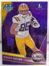 Mason Taylor 2023 Topps Bowman Chrome U Viola Shimmer Rifrattore #39 Lsu Tigers comprar usado  Enviando para Brazil