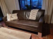 Ledersofa dunkelbraunem echtle gebraucht kaufen  Kirchlengern