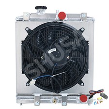 Ventilador de cobertura de radiador 3 fileiras ajuste 1992-2000 Honda Civic Del Sol ek/ Integra DB DC, usado comprar usado  Enviando para Brazil