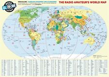 Cartina radioamateur world usato  Noicattaro