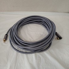 Cabo de áudio vídeo Soundfam 90 graus RCA 30 pés de comprimento alta qualidade cinza prata comprar usado  Enviando para Brazil