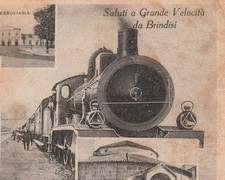 Brindisi 1929 saluti usato  Monrupino