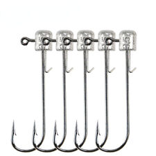 Pacote com 20 NED equipamento gabarito cabeças gancho de pesca haste longa sem ervas daninhas gancho secundário 2g-14g comprar usado  Enviando para Brazil