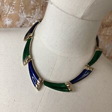Collier émaillé vert d'occasion  Troyes