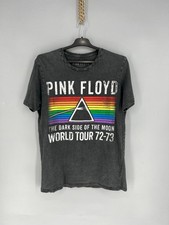 Camiseta Pink Floyd Dark Side of the Moon L Cinza Vintage Wash World Tour 72-73 comprar usado  Enviando para Brazil