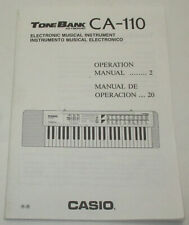 Usado, Casio CA-110 Banco de Tonos Teclado Electrónico Manual de Operación Guía del Propietario segunda mano  Embacar hacia Argentina