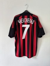 Usado, Camisa de futebol original AC Milan Adidas 2002/03 masculina grande Shevchenko #7 Home comprar usado  Enviando para Brazil