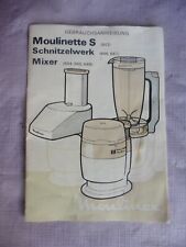 Gebrauchsanweisung moulinette  gebraucht kaufen  Deutschland