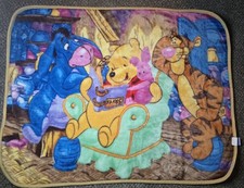 Cobertor de bebê tigre leitão Ursinho Pooh artesanato coroa Disney vintage 30x45, usado comprar usado  Enviando para Brazil