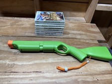 Controle Nintendo Wii Cabela's Activision verde espingarda arma com 8 jogos TESTADO comprar usado  Enviando para Brazil