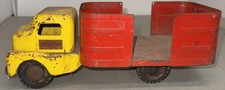1951-53 Structo Barrel caminhão de brinquedo amarelo e vermelho comprar usado  Enviando para Brazil