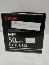 Usado, Lente Canon EF 50mm f/1.2L USM 📸 com capa + estojo 🔥 comprar usado  Enviando para Brazil
