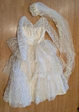 Vintage tiered lace for sale  Grand Rapids