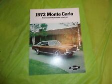 Folheto de vendas original 1972 Monte Carlo! my#703 comprar usado  Enviando para Brazil