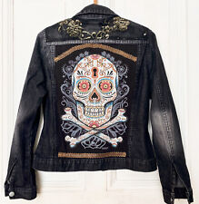 Jeansjacke upcycling unikat gebraucht kaufen  Berlin