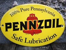 Plaque émaillée pennzoil d'occasion  Le Mesnil-Saint-Denis