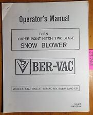 Ber vac three for sale  Niagara Falls