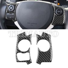 Tampa de acabamento de botão de volante de fibra de carbono 2014-2017 2 peças para Lexus CT CT200h comprar usado  Enviando para Brazil