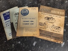 Libro de instrucciones y libros de repuestos James Motorcycle raros segunda mano  Embacar hacia Mexico
