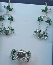 925silber set schwarzeropal gebraucht kaufen  St.Kilian