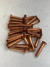 Copper countersunk rivets for sale  LEICESTER