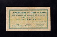 F.C. SERRA D'ALMOS (TARRAGONA) 25 CENTIMS , B/C . comprar usado  Enviando para Brazil