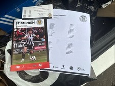St.mirren rangers 2025 for sale  GLASGOW