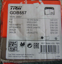 Trw gdb557 bremsbeläge gebraucht kaufen  Hamburg