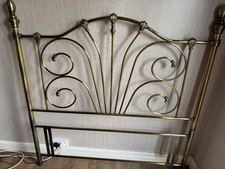 Antique brassmetal headboard for sale  YORK