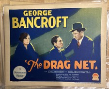 The Drag Net Title Lobby Card 1928 George Bancroft Muito Bom+ comprar usado  Enviando para Brazil