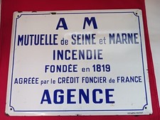Plaque émaillée ancienne d'occasion  Saint-Privat-des-Vieux